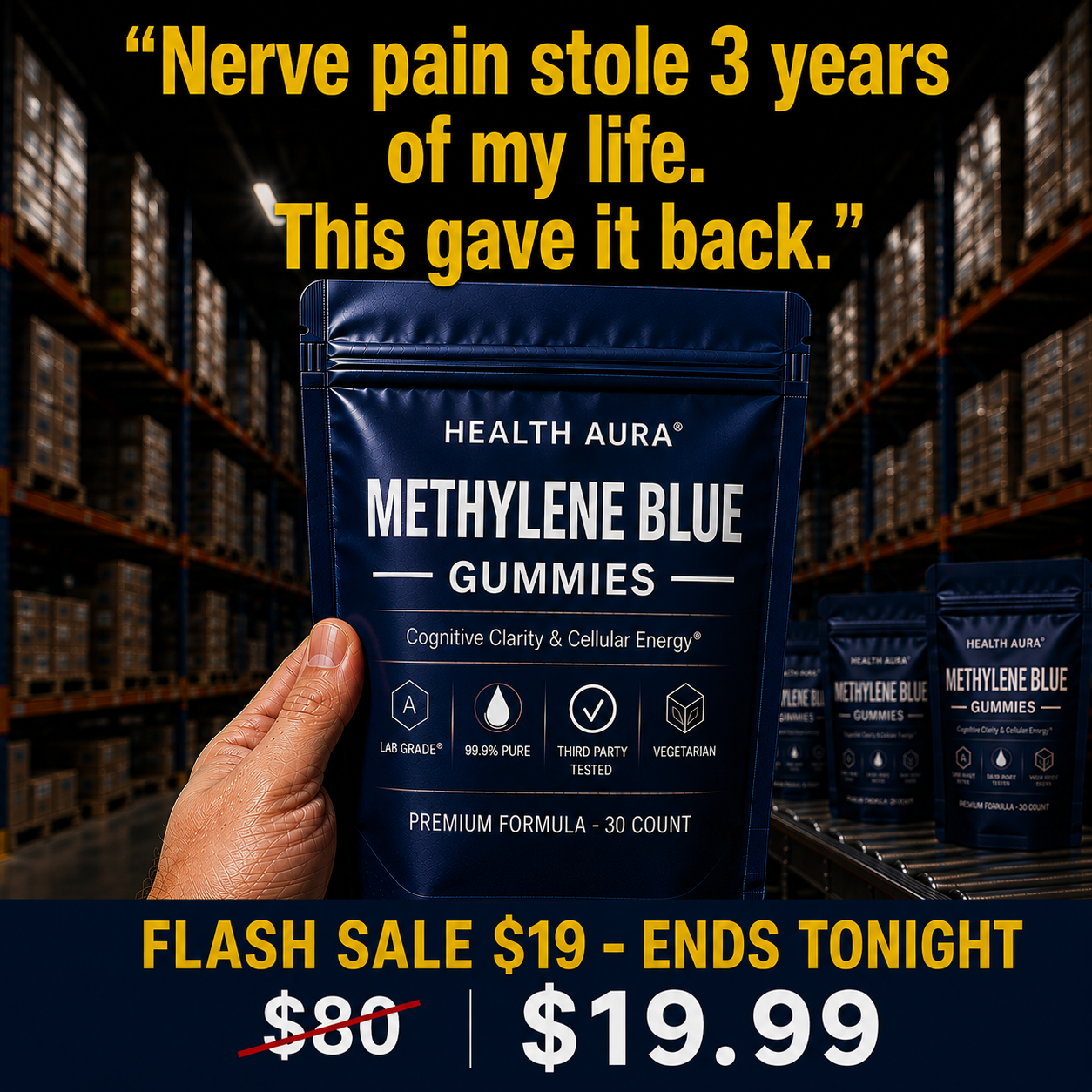 The Pain-Free Aging Report Facebook ad