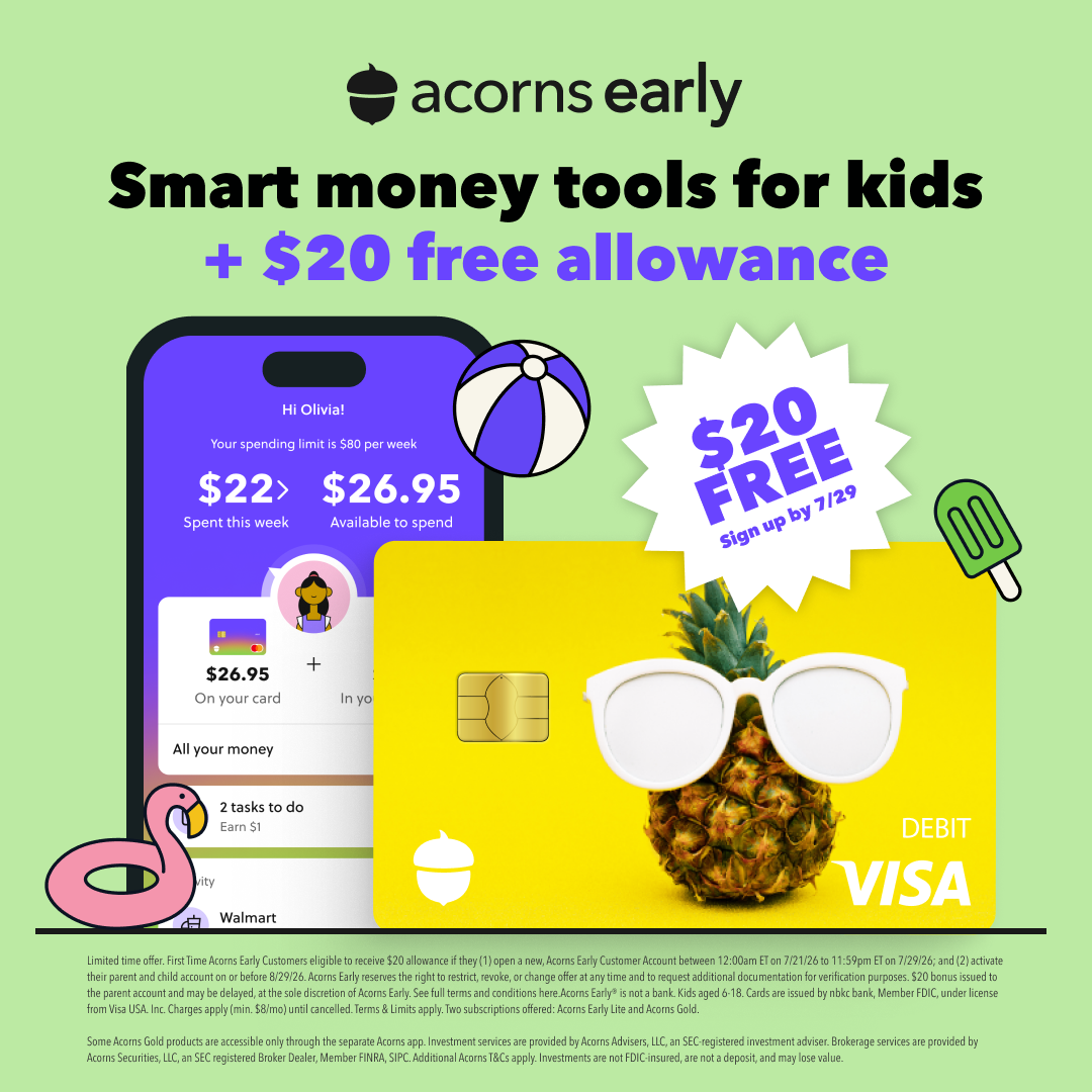 Acorns Early Facebook ad