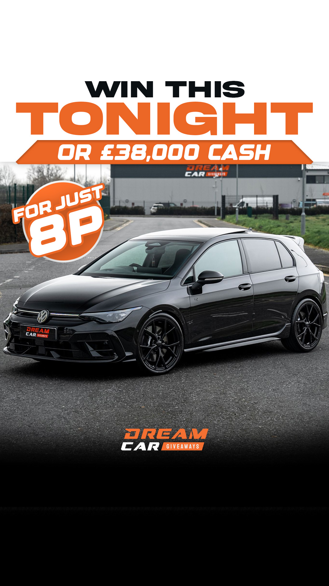 Dream Car Giveaways Facebook ad