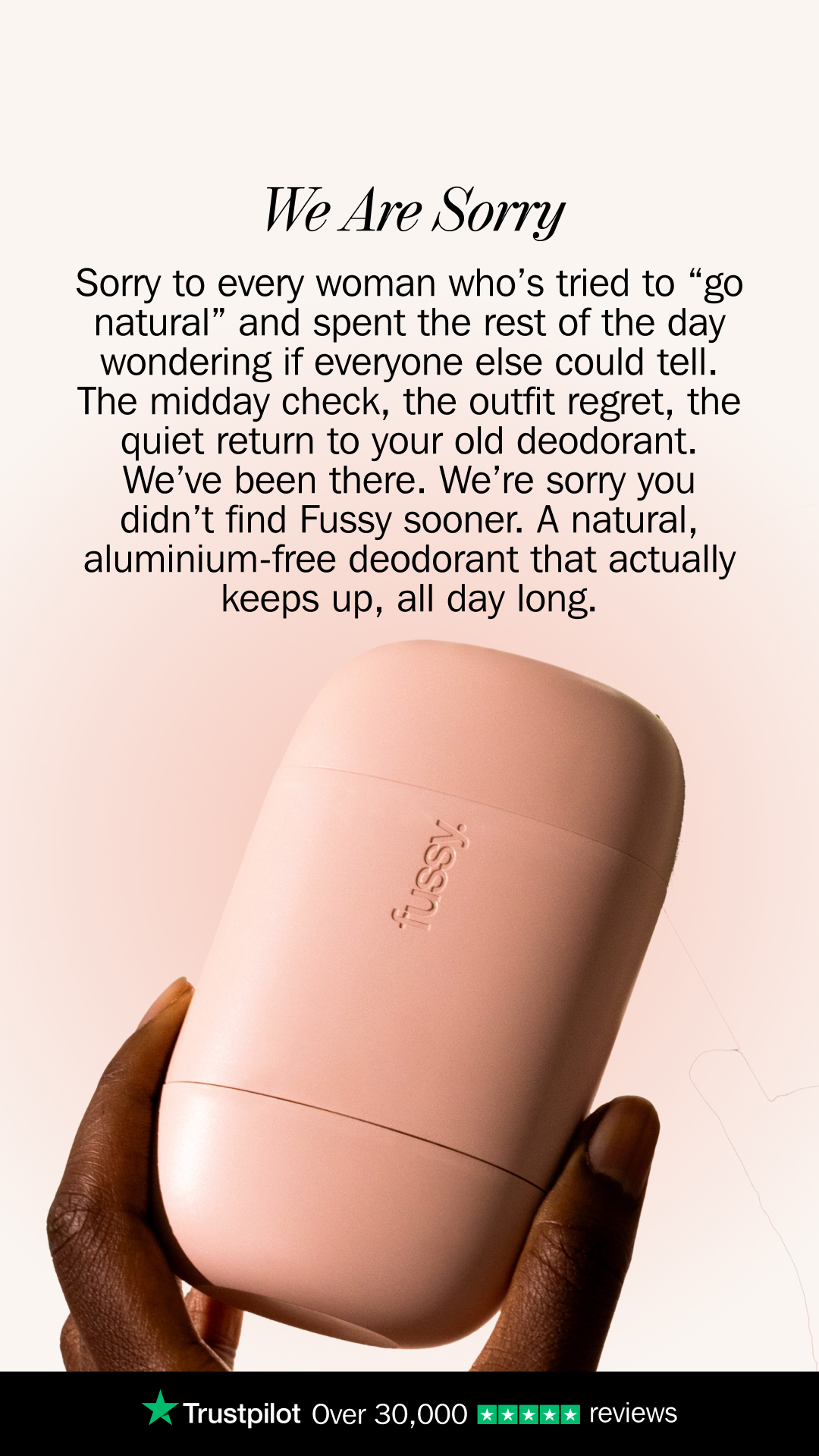 Fussy Facebook ad