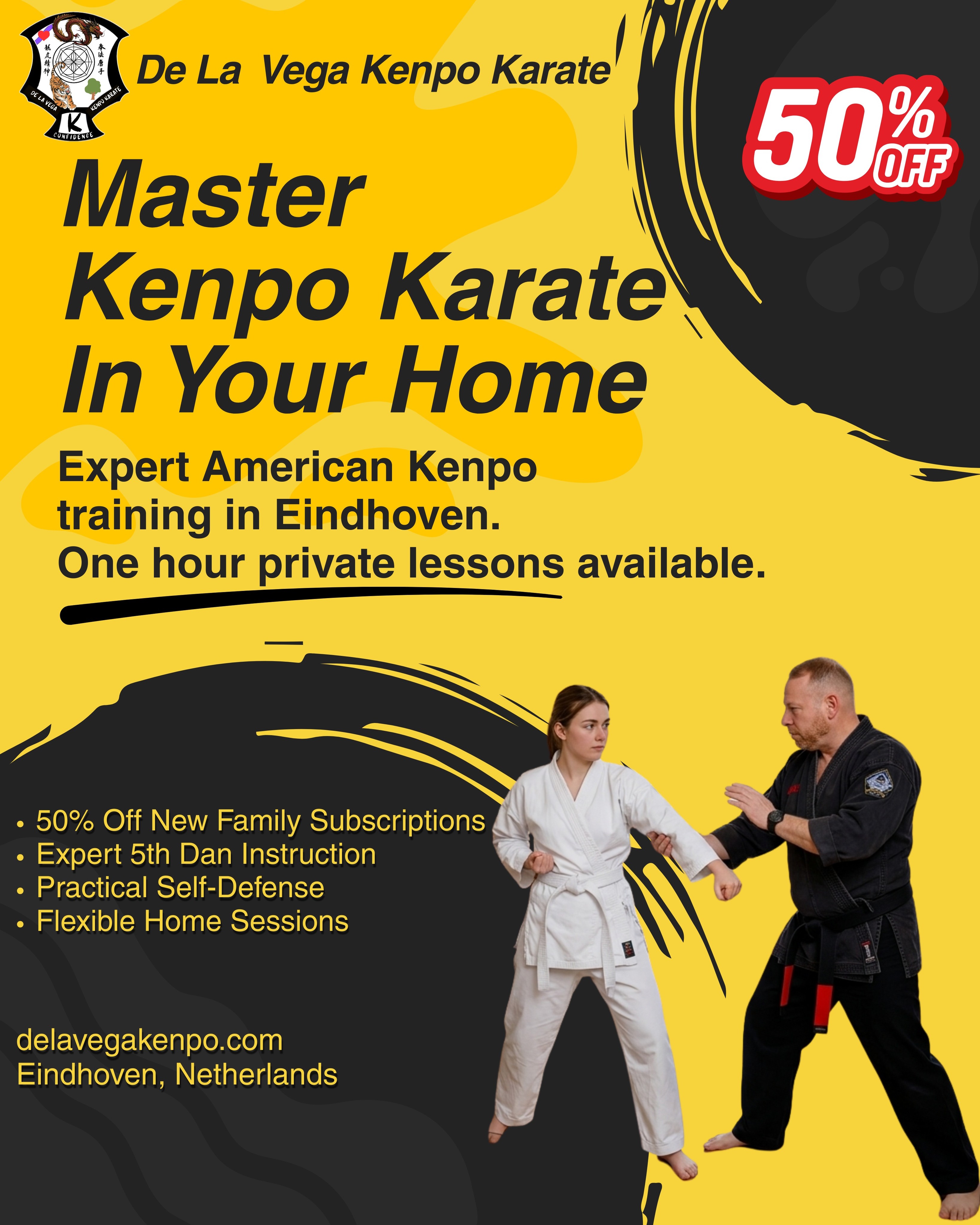 De La Vega Kenpo Karate Facebook ad