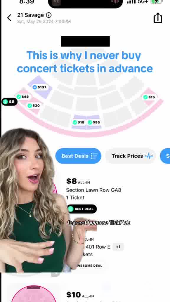 TickPick Facebook ad: TickPick: No Hidden Fee Tickets