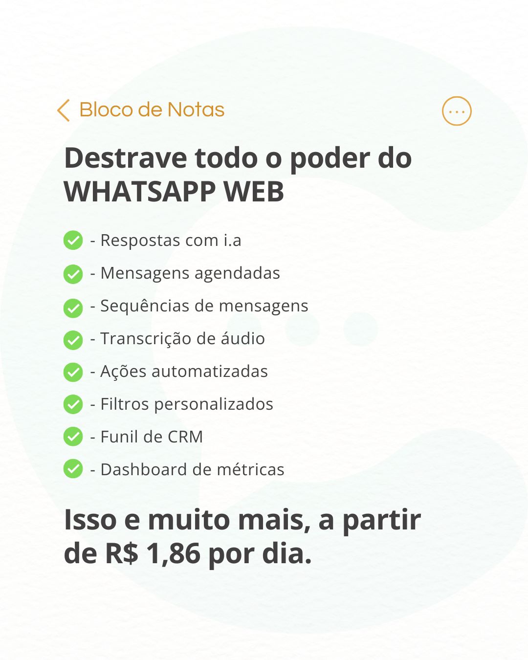 ChatCenter Brasil Facebook ad: Venda mais pelo WhatsApp