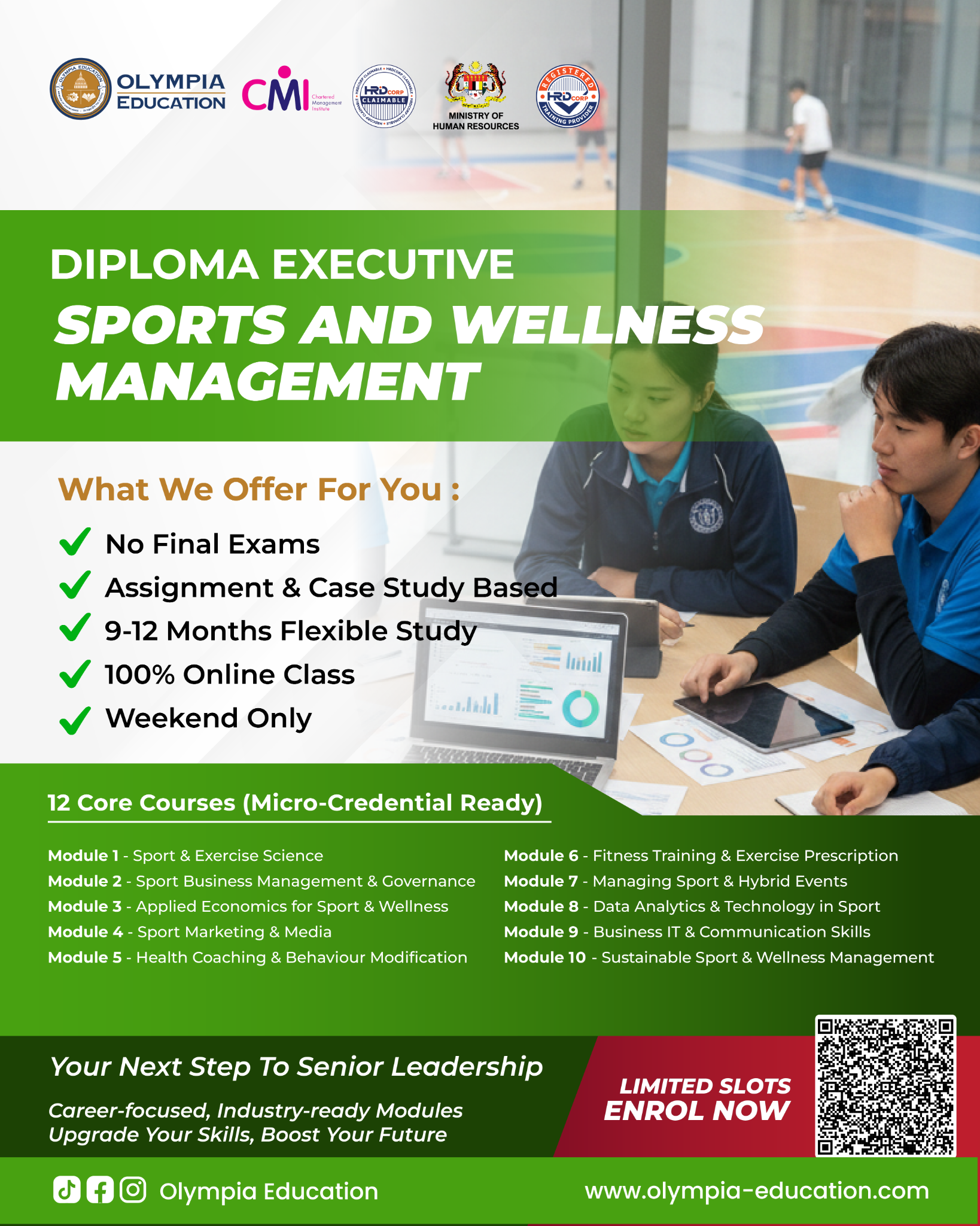 Olympia PEACE Facebook ad: Chat with us