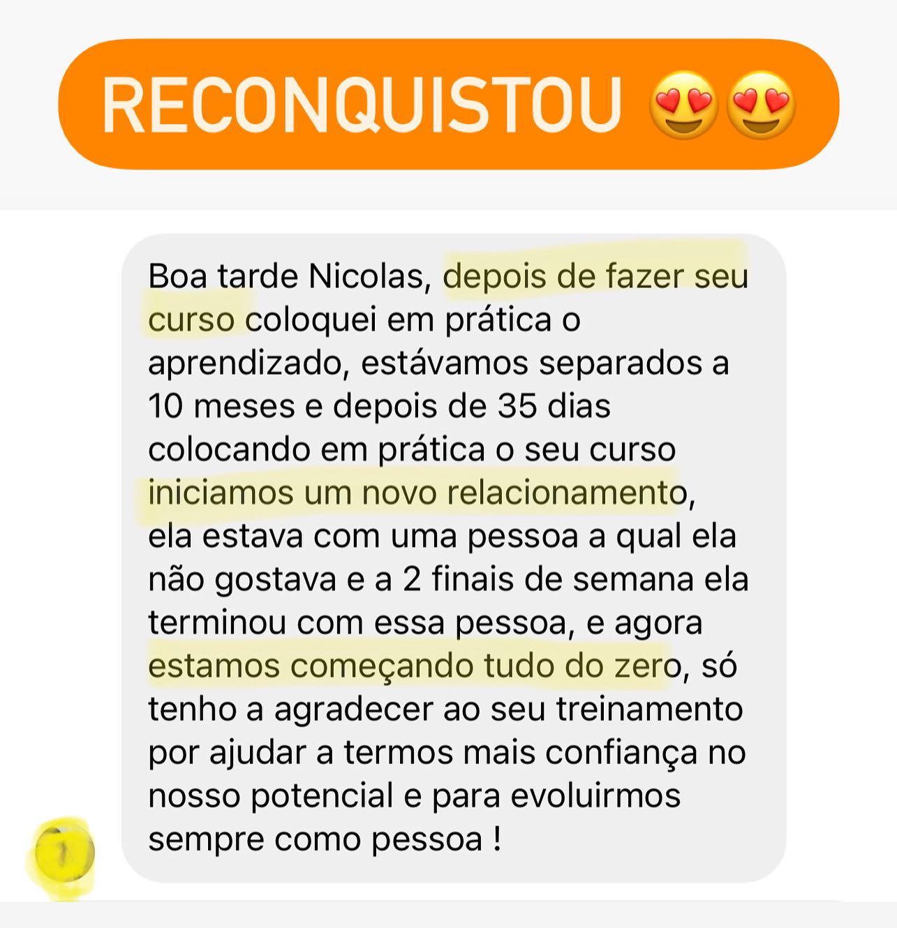 Nicolas Corrêa Facebook ad: Vem participar da Fórmula da Reconquista 3.0 você…