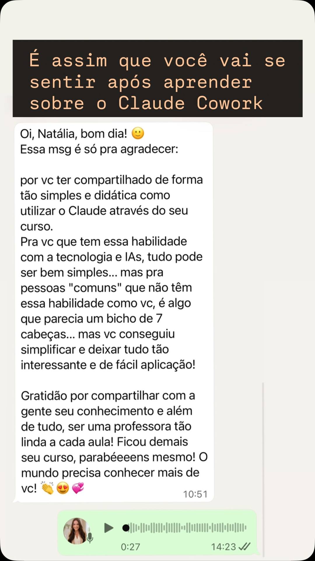 Nataliateixeirarj Connected Page Facebook ad: Esse é o tipo de resultado que mais…