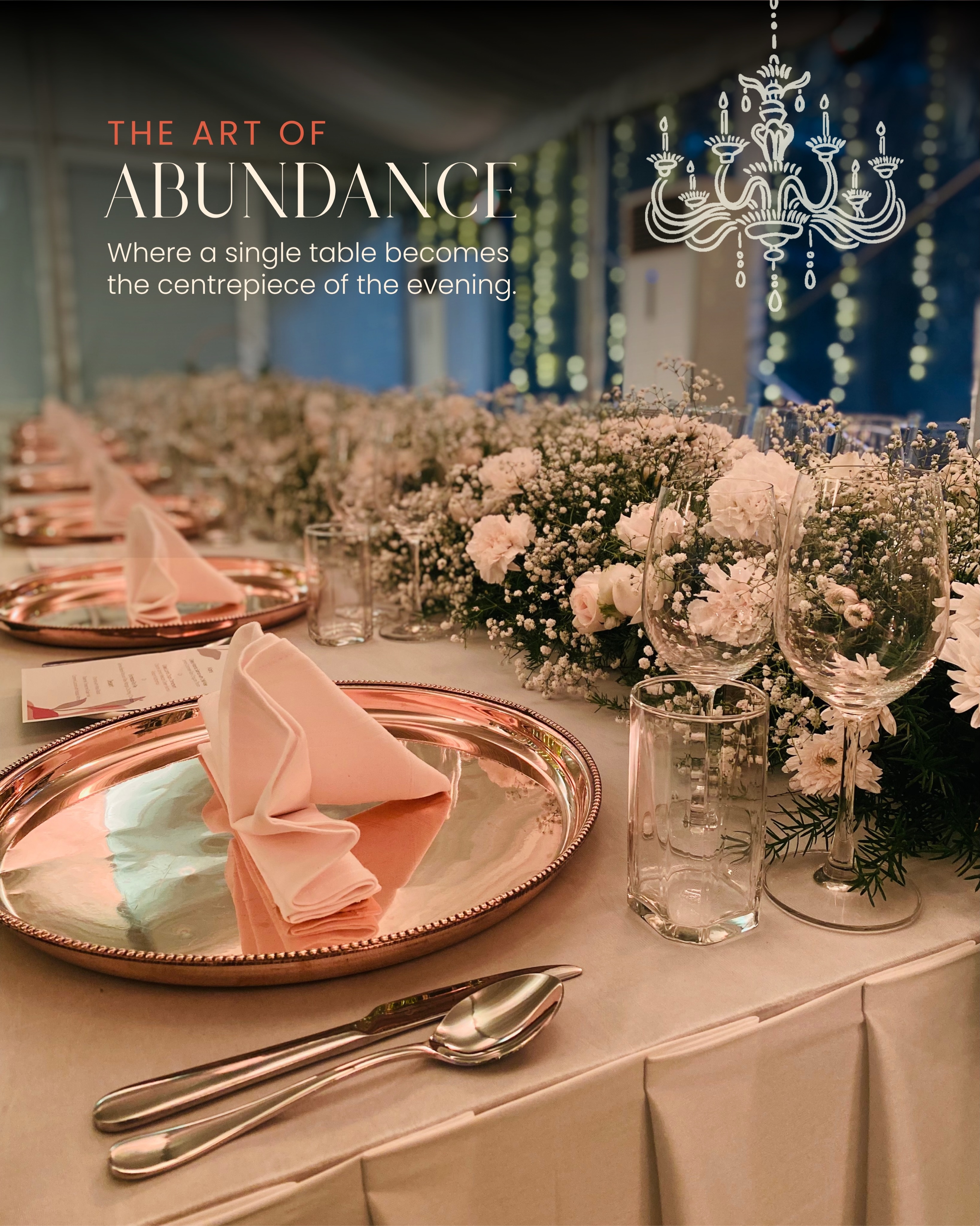 The Catering Co Facebook ad: A great table doesn’t ask to be noticed.