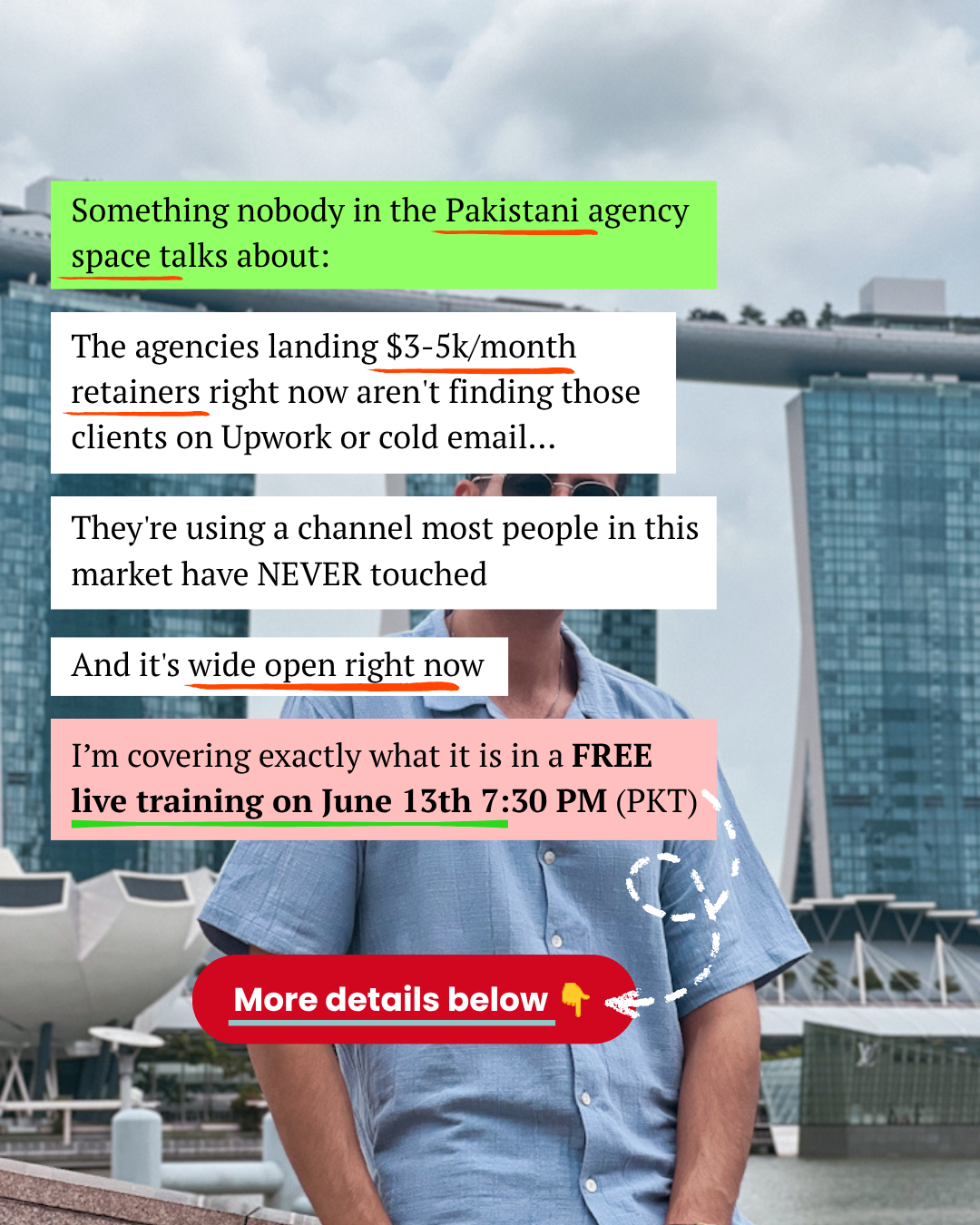 Reality Cheque Facebook ad: Join the Free Live Training on June 13th, Limited Spots.