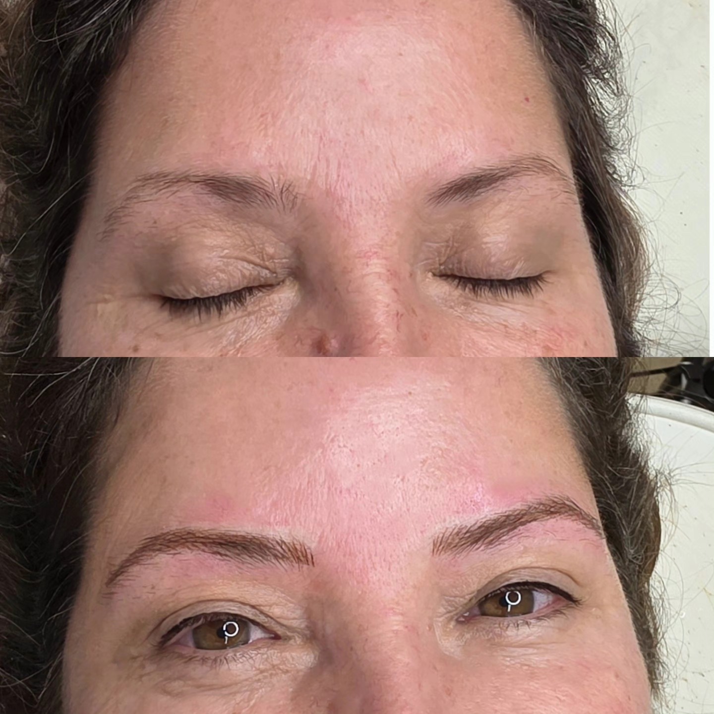 Lady Jenny Brows Facebook ad: She wanted a natural eyebrow tattoo that was…