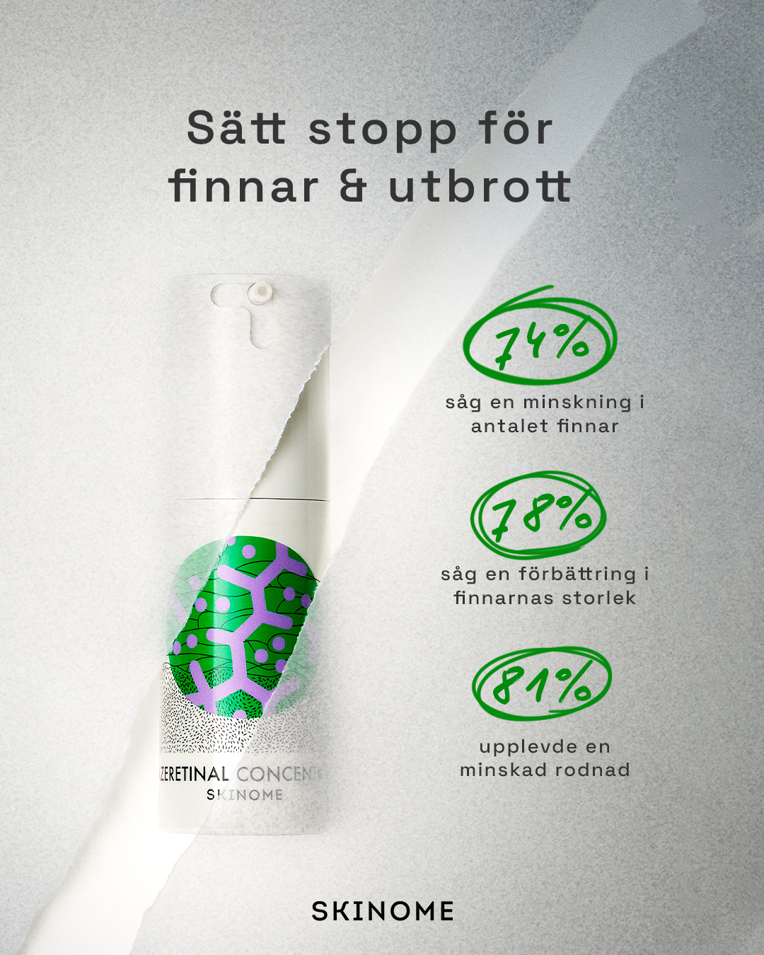 Skinome Facebook ad