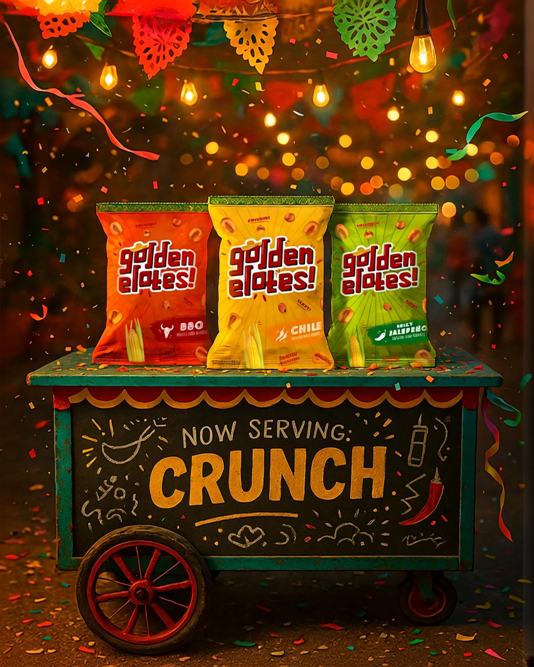 Golden Elotes Facebook ad: New on the block!