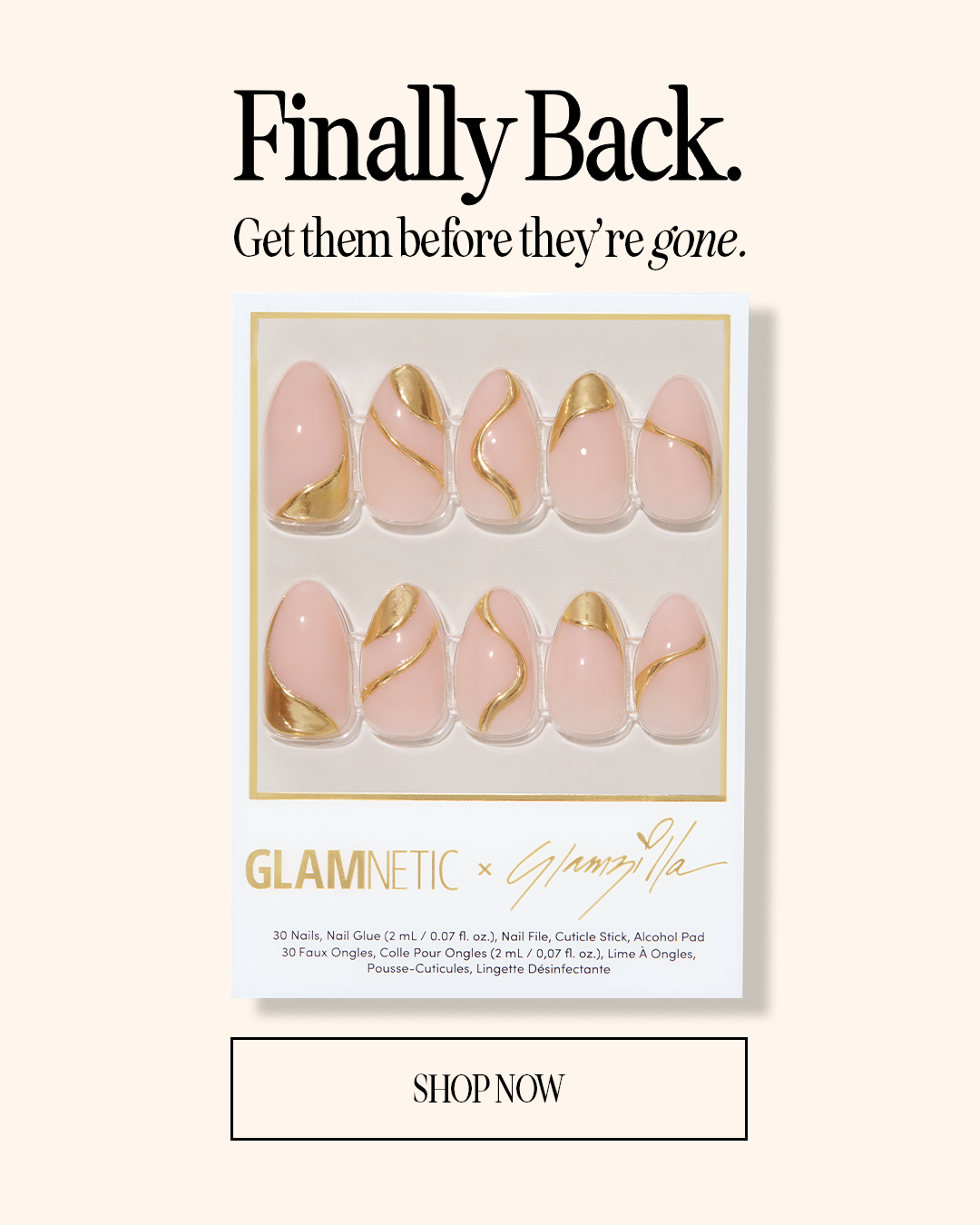 Glamnetic Facebook ad