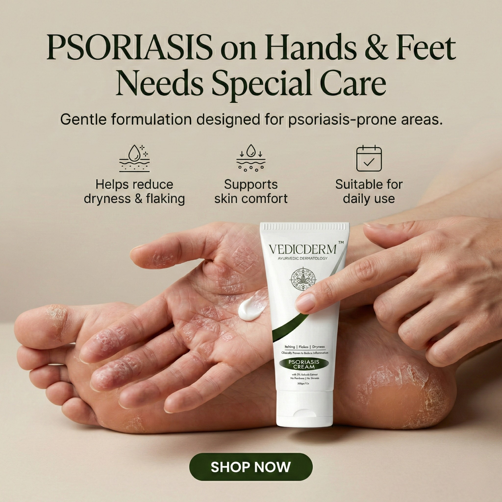 VedicDerm Facebook ad