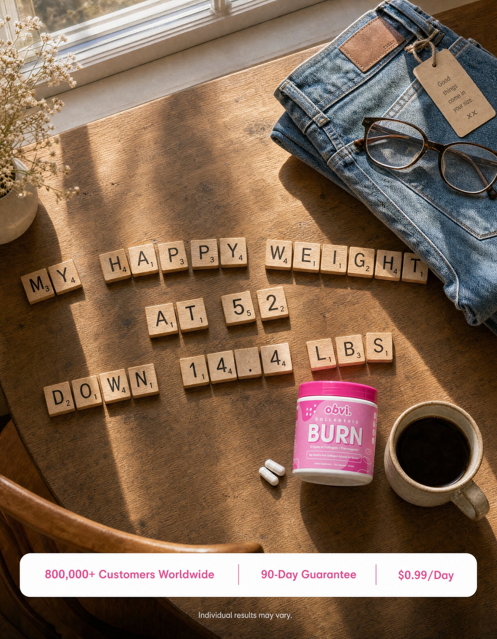 Obvi Health Facebook ad