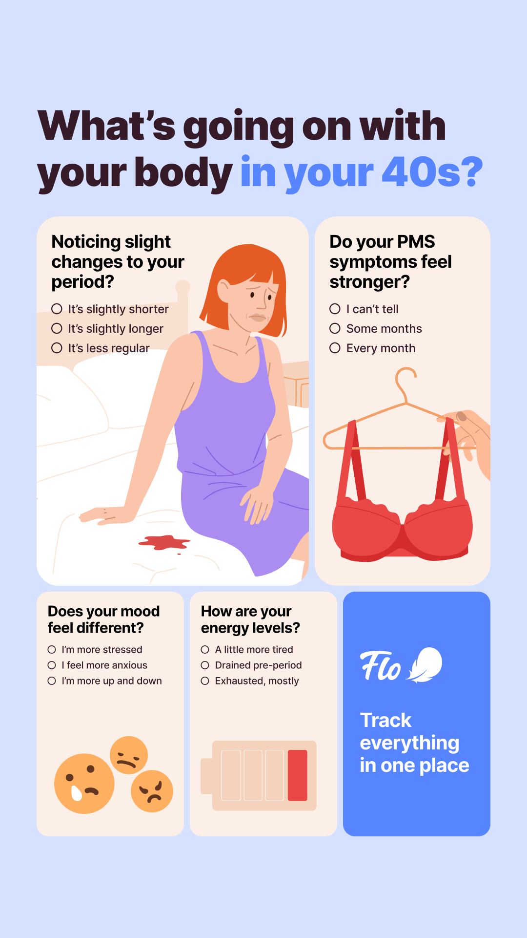 Flo App Facebook ad