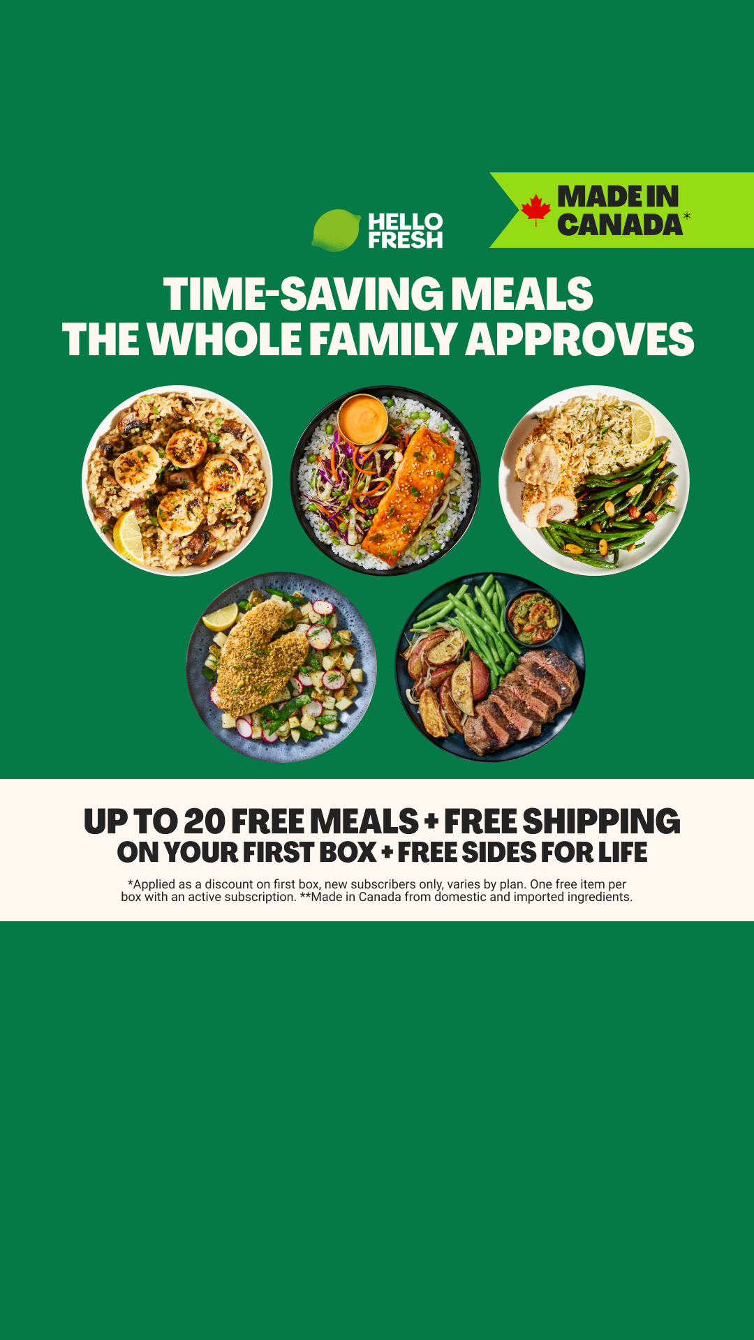 HelloFresh Facebook ad