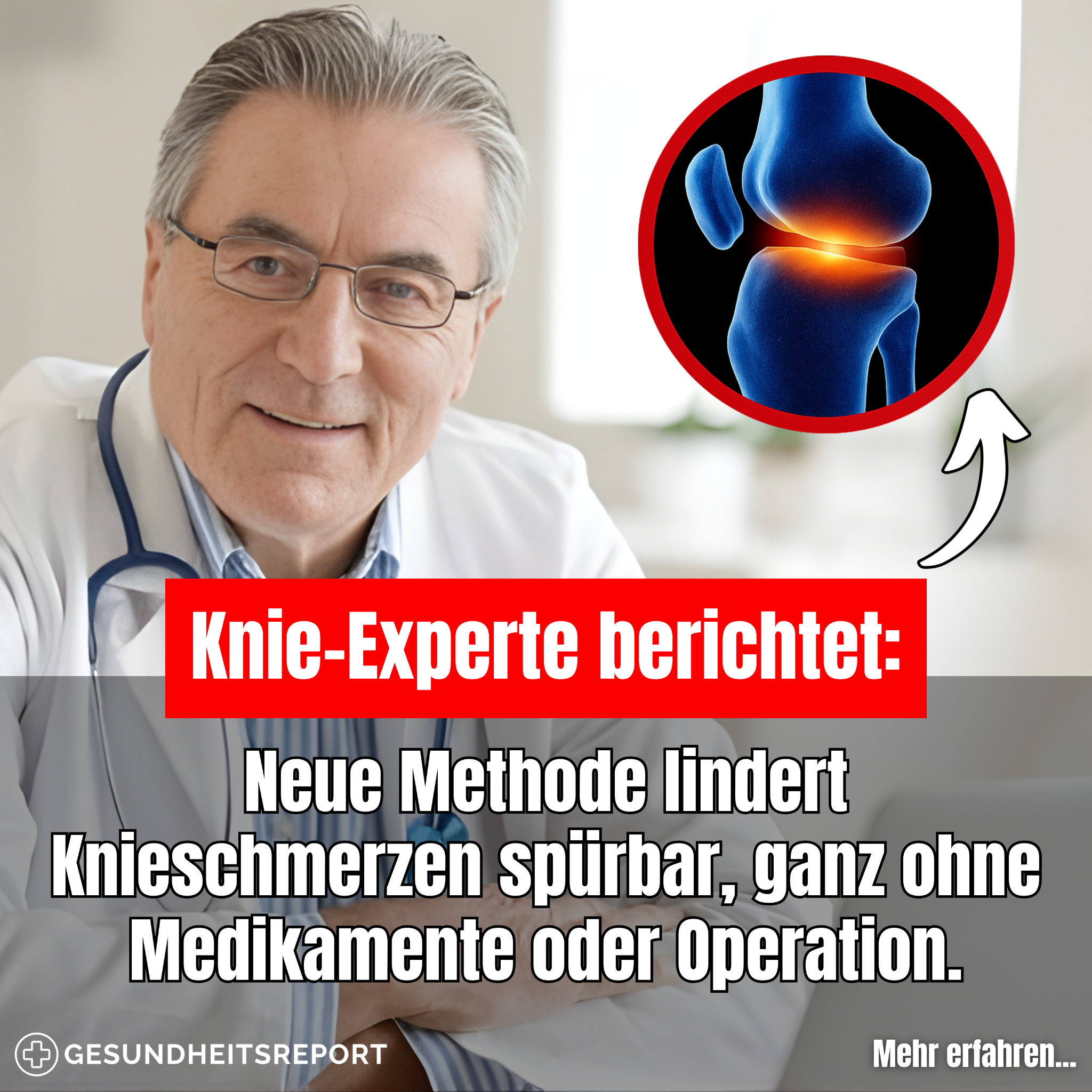 Ihr Gesundheitsreport Facebook ad: Der größte Fehler bei Knieschmerzen!