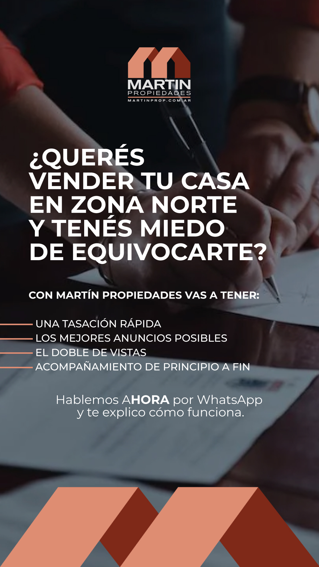 Martin Propiedades Facebook ad: Chatea con nosotros