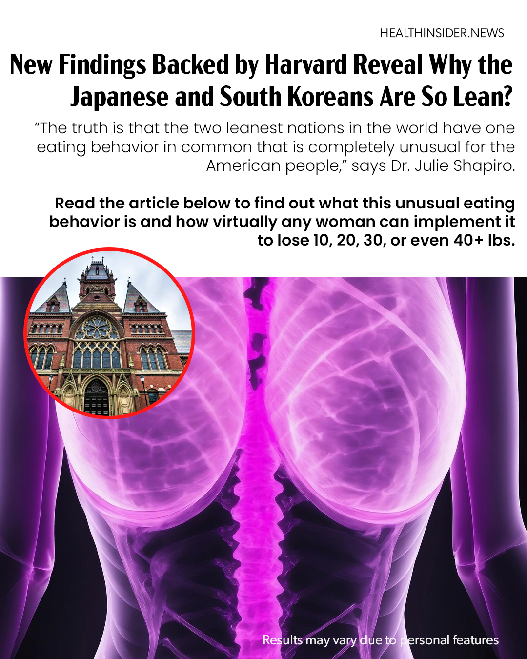 Health Insider Facebook ad