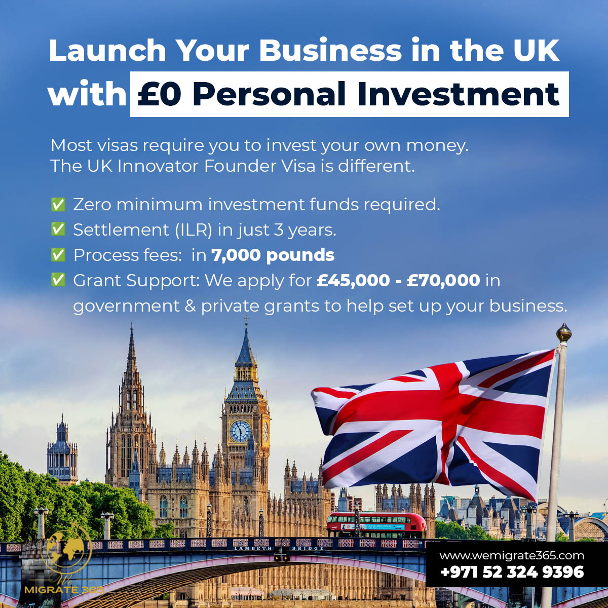 Europe Residency by Investment Facebook ad: Opportunity to apply for ILR in 3 years