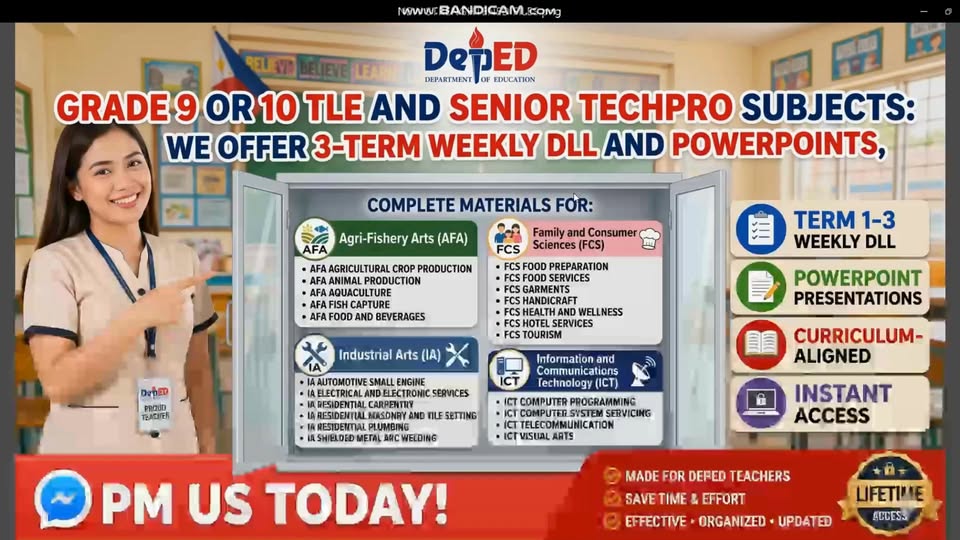 New Strengthened Curriculum Files Facebook ad: TLE SUBJECT AND OTHERS