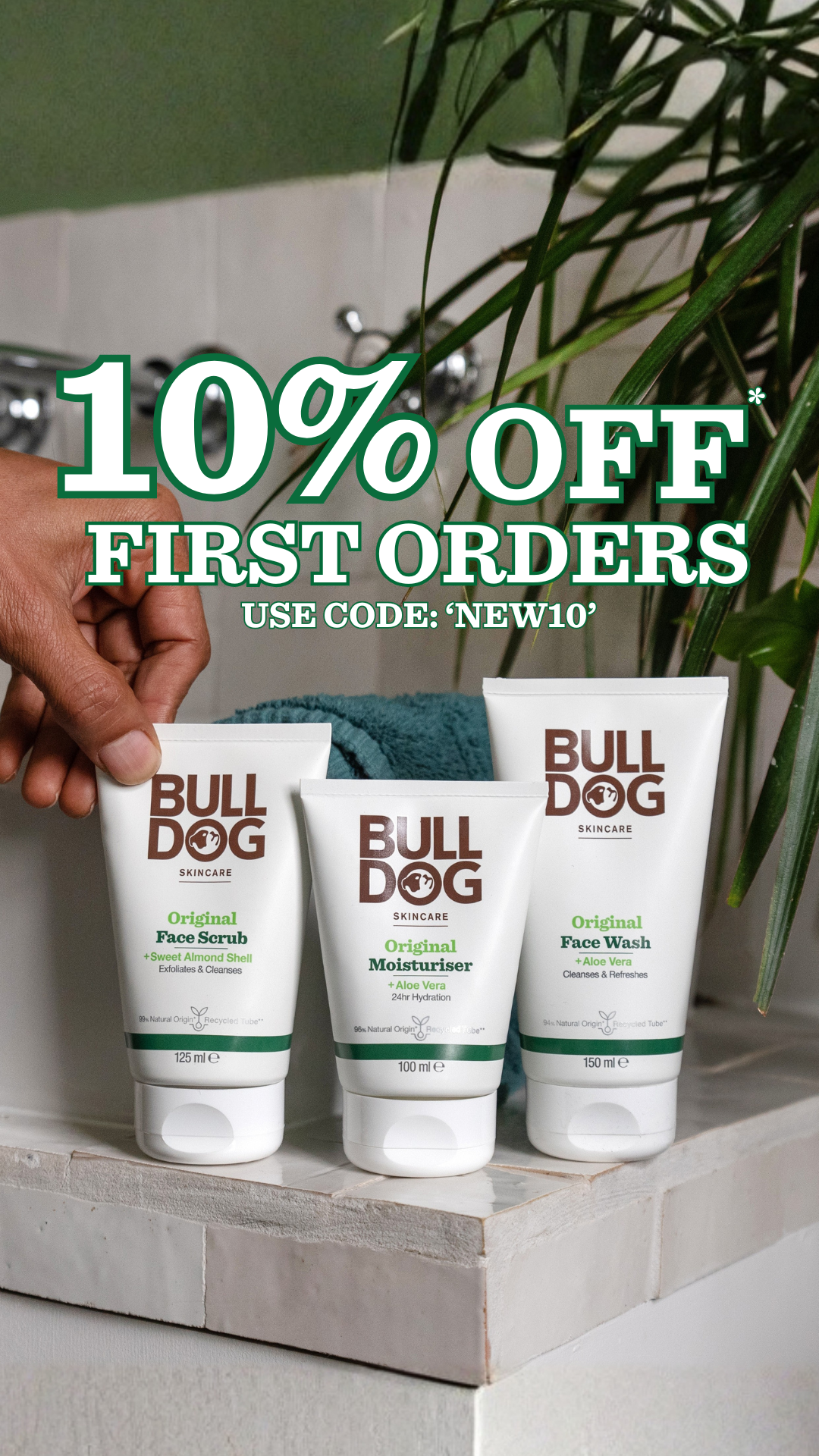 Bulldog Skincare Facebook ad