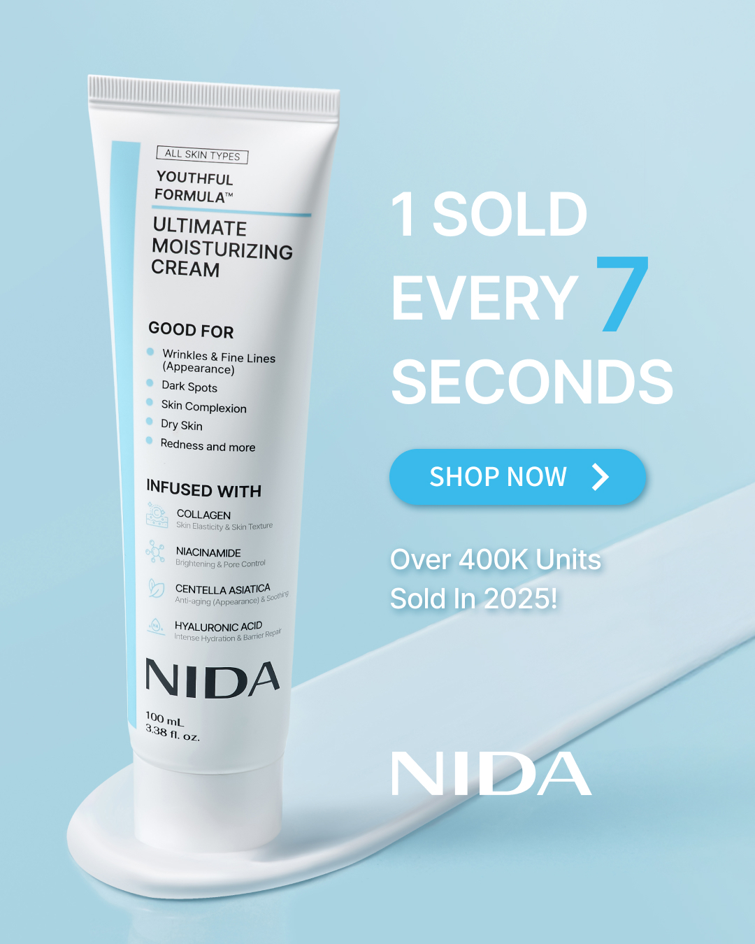 NIDA Skincare Facebook ad