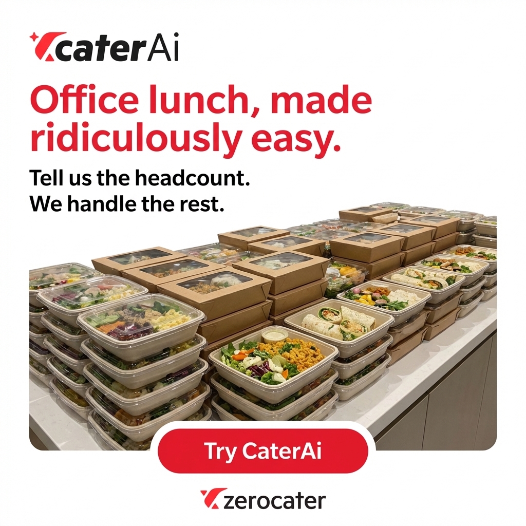 Zerocater Facebook ad: Meet CaterAi by Zerocater