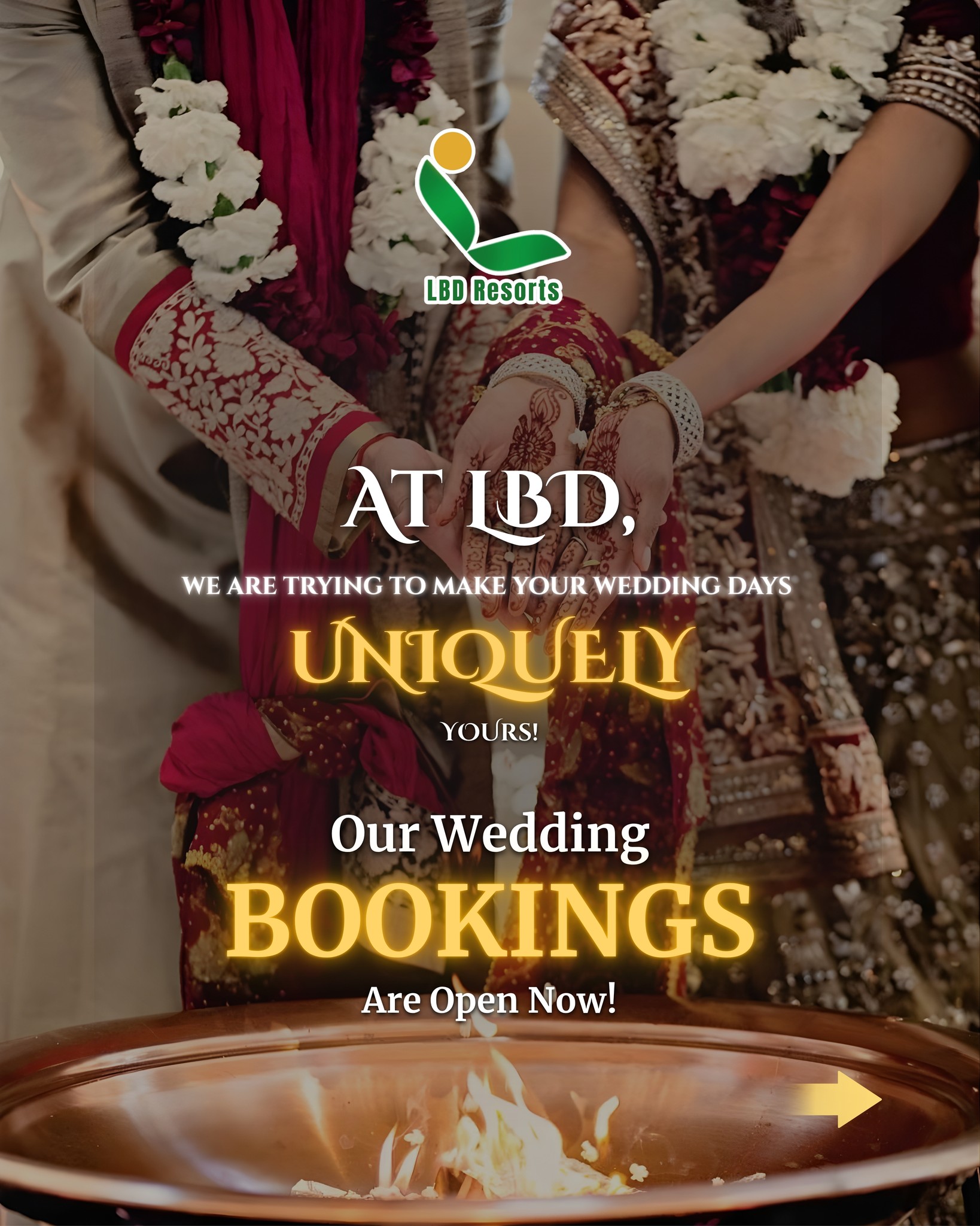 LBD Resorts & Hotels Facebook ad: Big or small, day or night, every love…