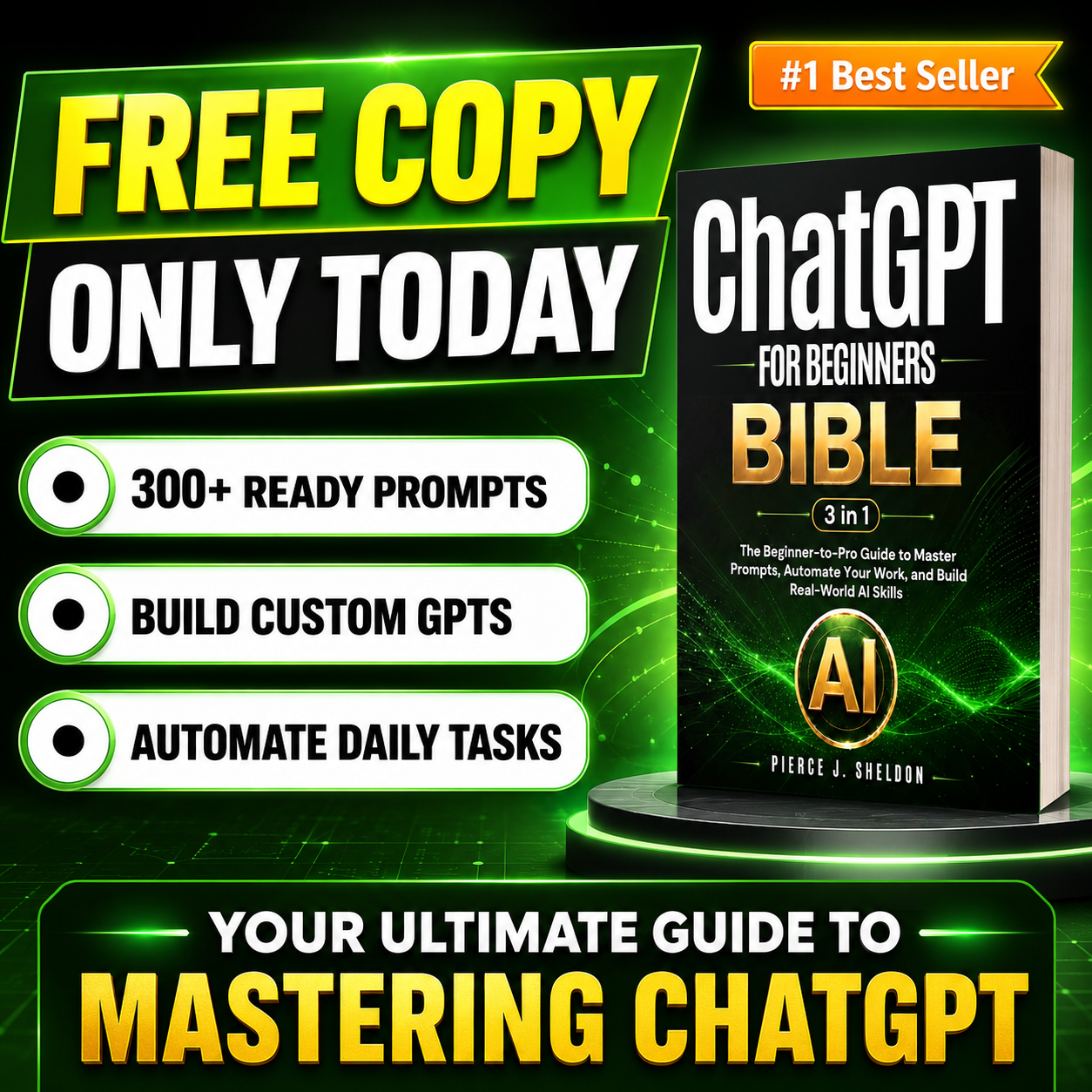 Daily Book Club Facebook ad: ChatGPT for Beginners Bible, Free for a Limited Time!