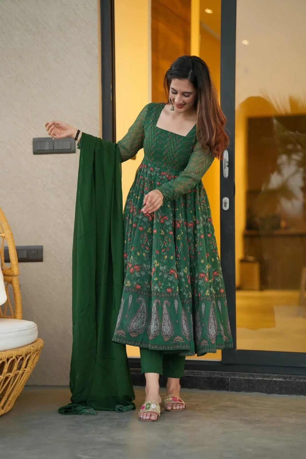 Liksha Clothing india Facebook ad: New Anarkali Suits Just Dropped!