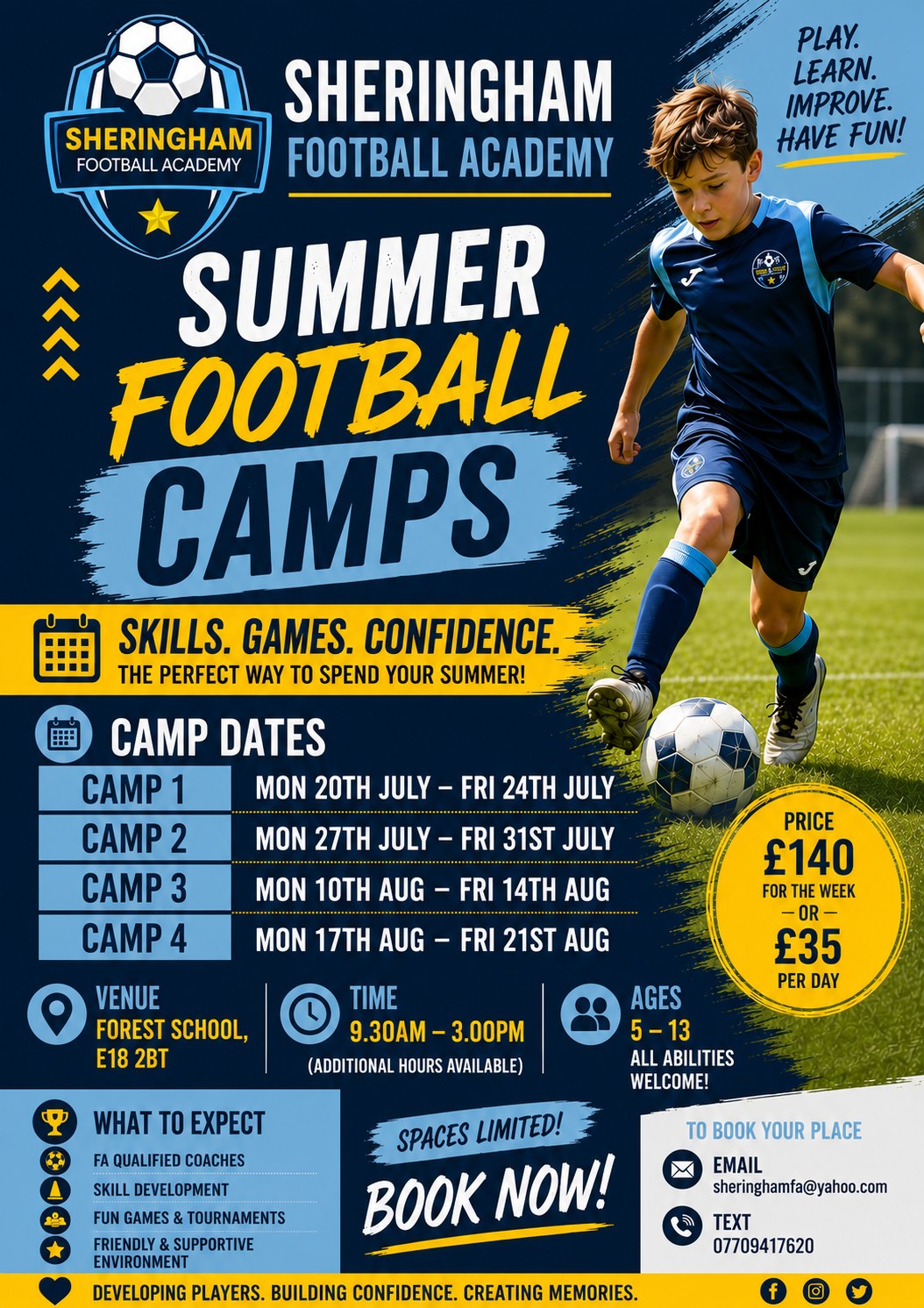 Sheringham Football Academy Facebook ad: Hi all