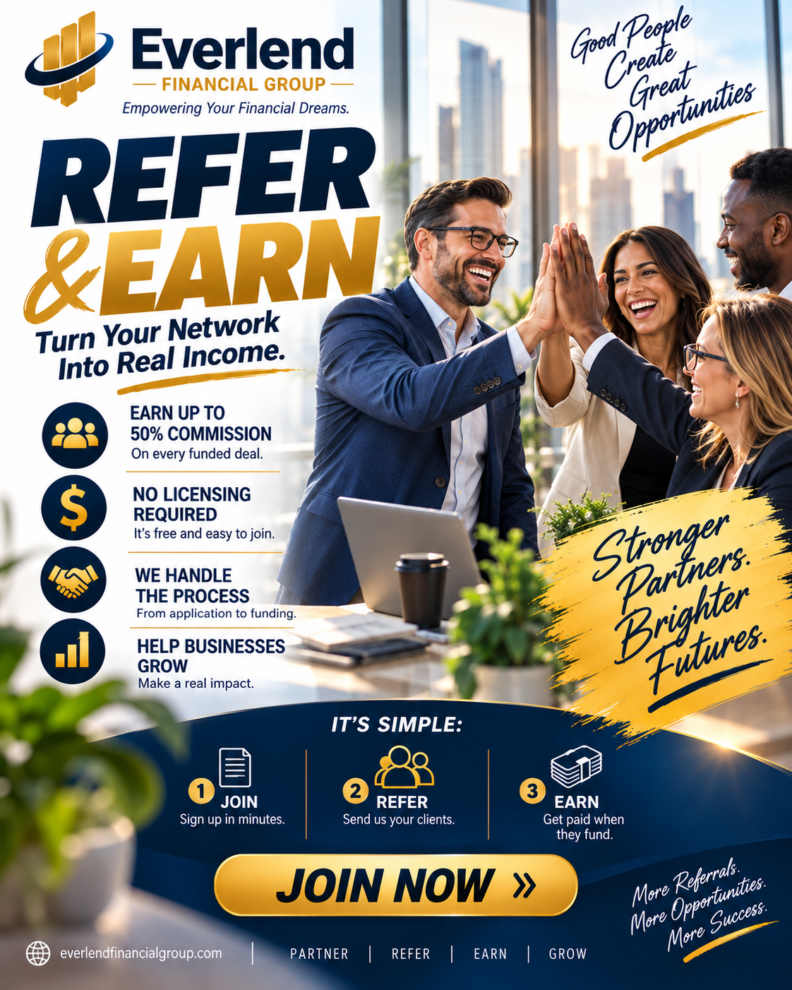 Everlend Financial Group Facebook ad: Turn Your Network Into Monthly Income. With trustworthy…