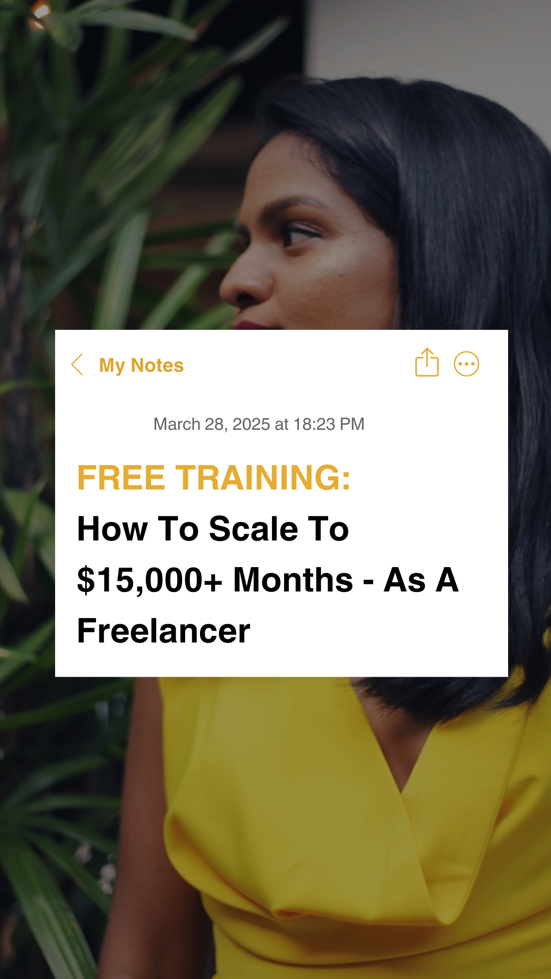 Satya - Well Paid Freelancers Facebook ad from Jan 11, 2026