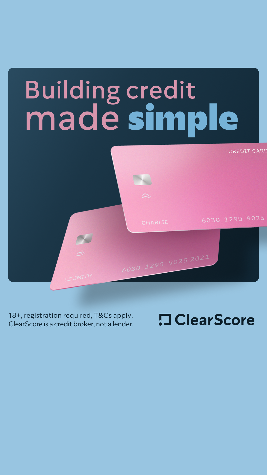 ClearScore Facebook ad