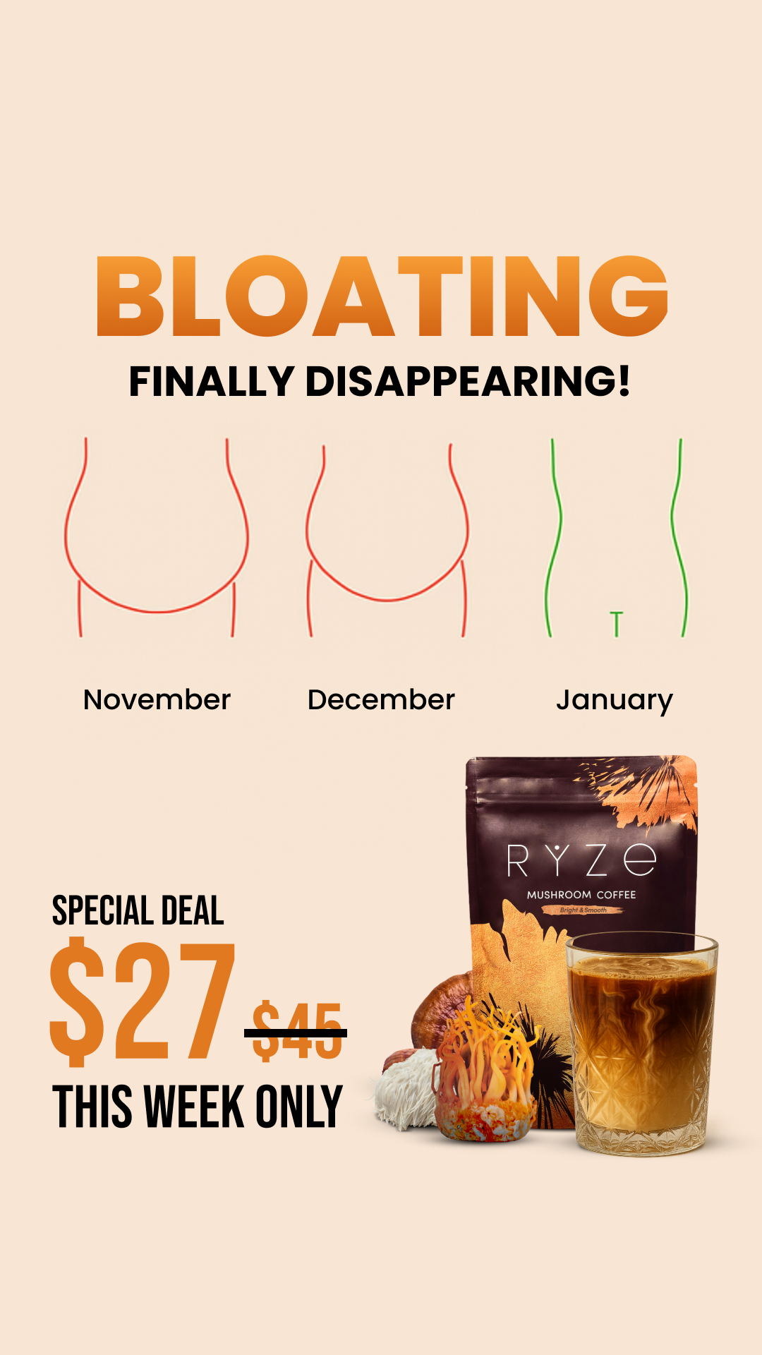 RYZE Superfoods Facebook ad