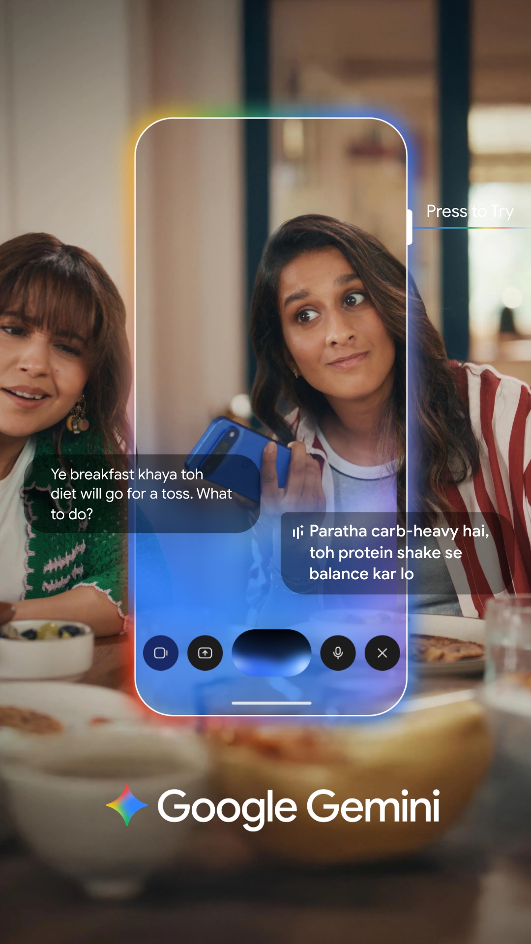 Google Facebook ad