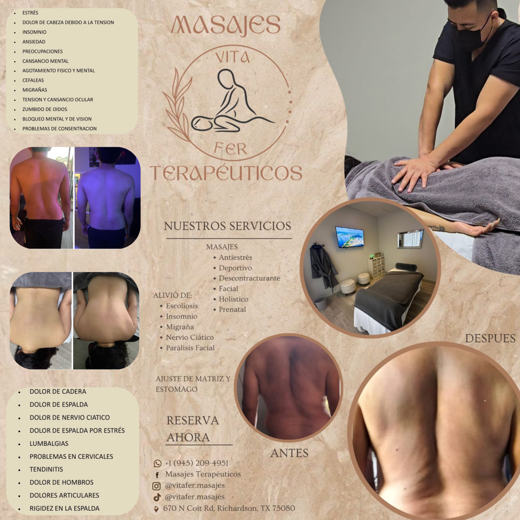 Massages Terapéuticos Facebook ad from Jan 14, 2026