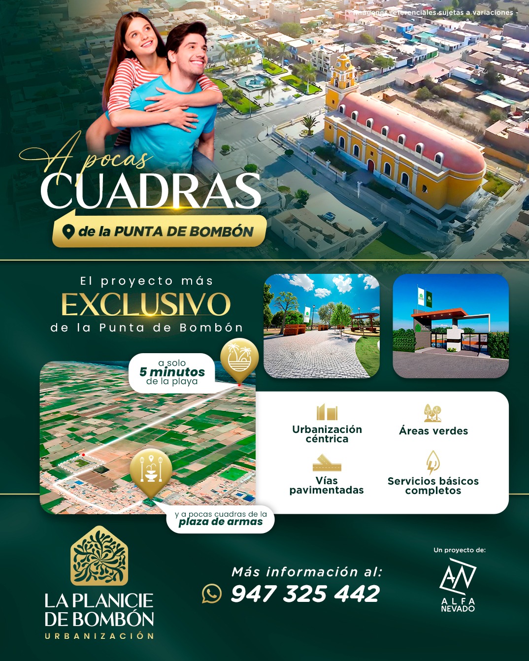 Alfa Nevado Facebook ad: Vivir cerca de todo cambia tu día a…