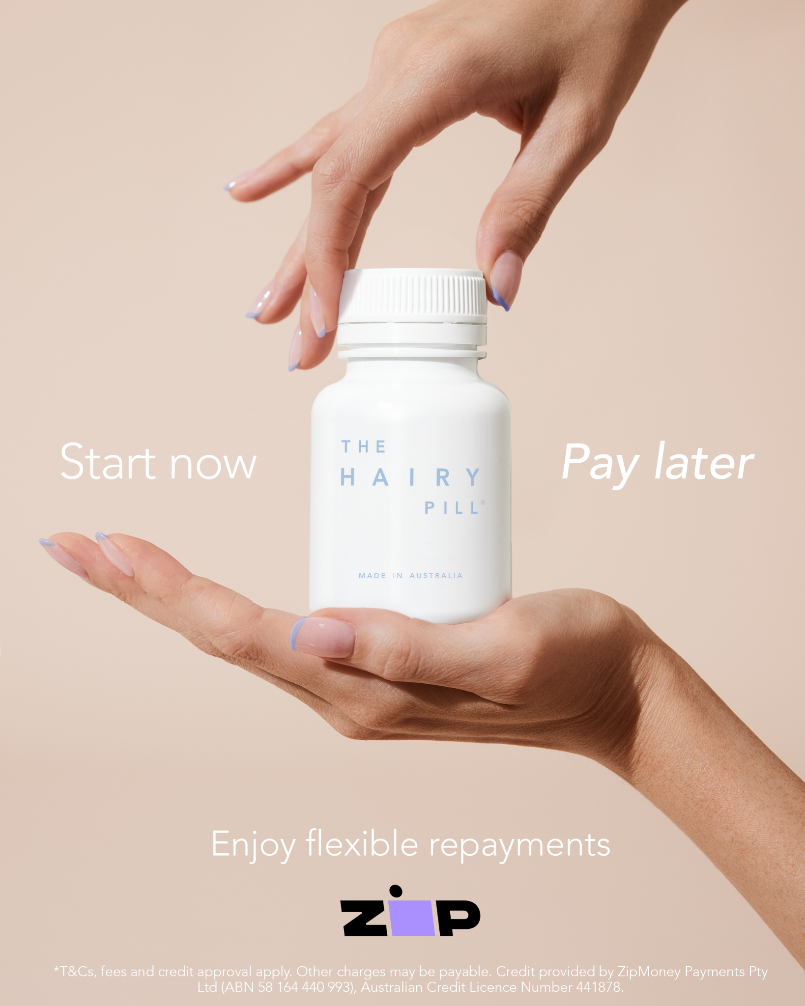 The Hairy Pill Facebook ad