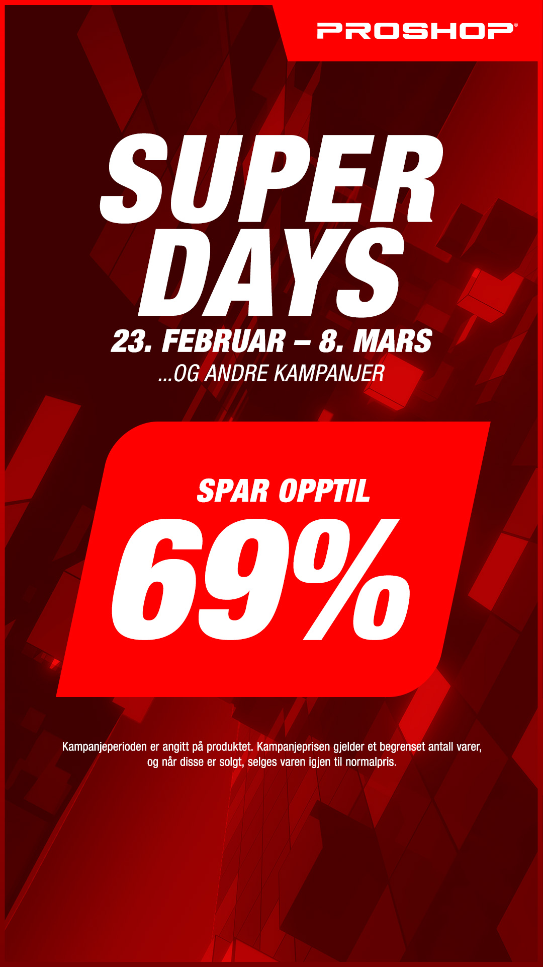 Proshop Facebook ad