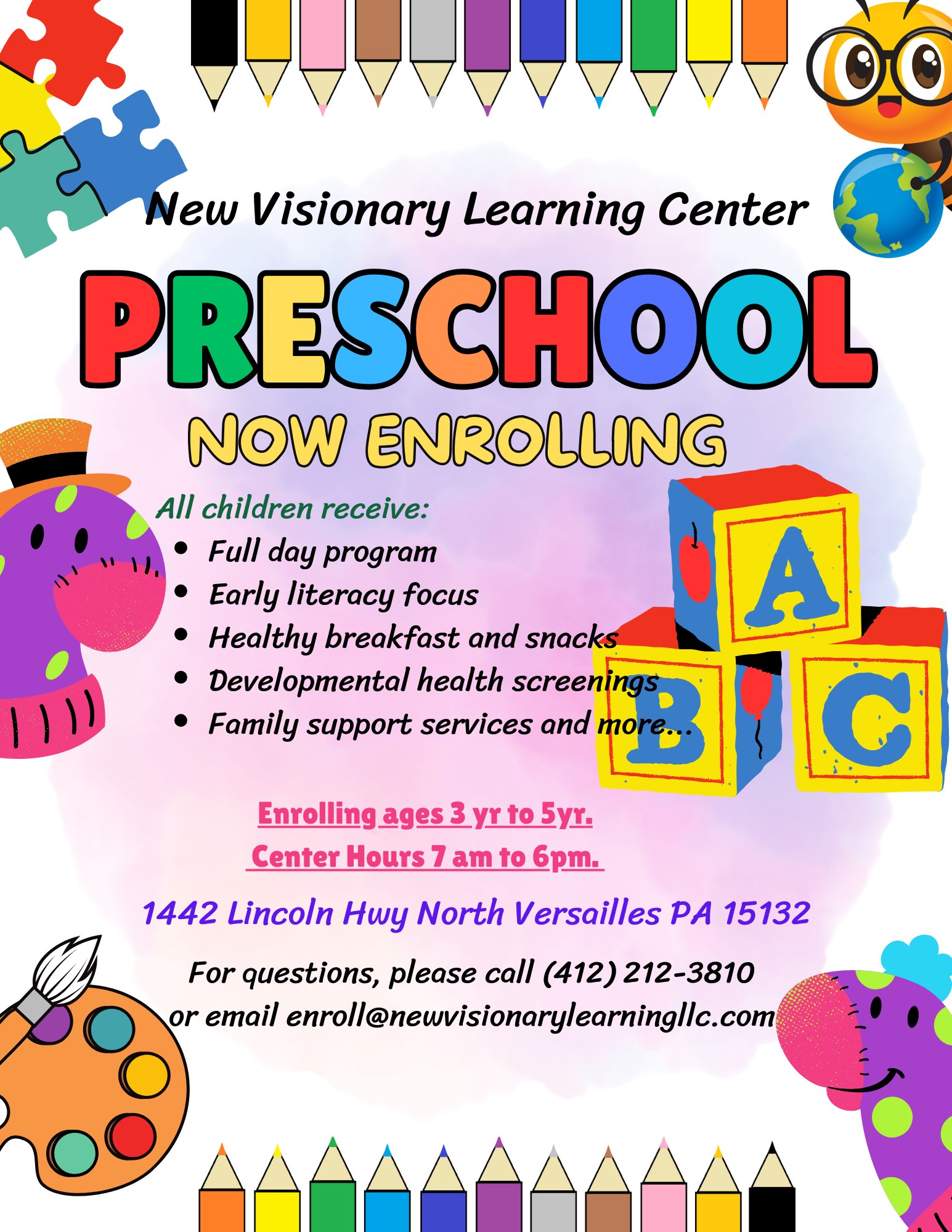 New Visionary Learning Center Facebook ad