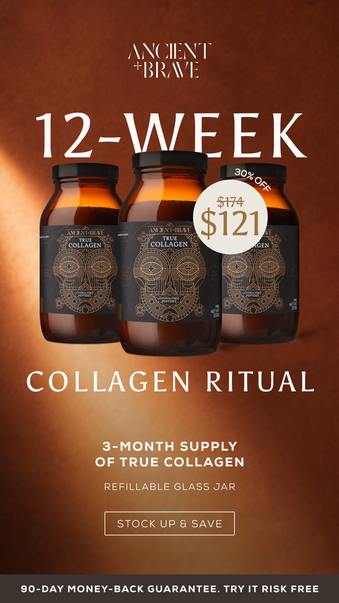 Ancient + Brave Facebook ad: Save 30% on our Starter Bundle