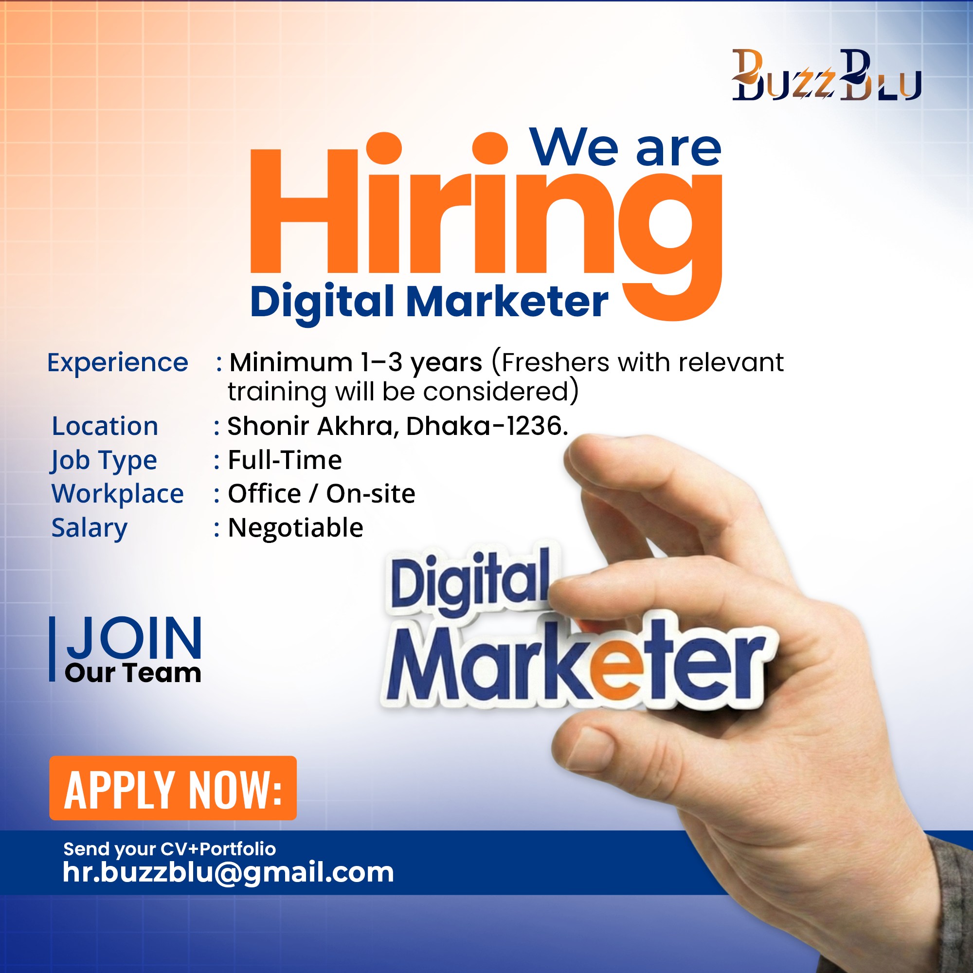 BuzzBlu Facebook ad: We’re Hiring | BuzzBlu
