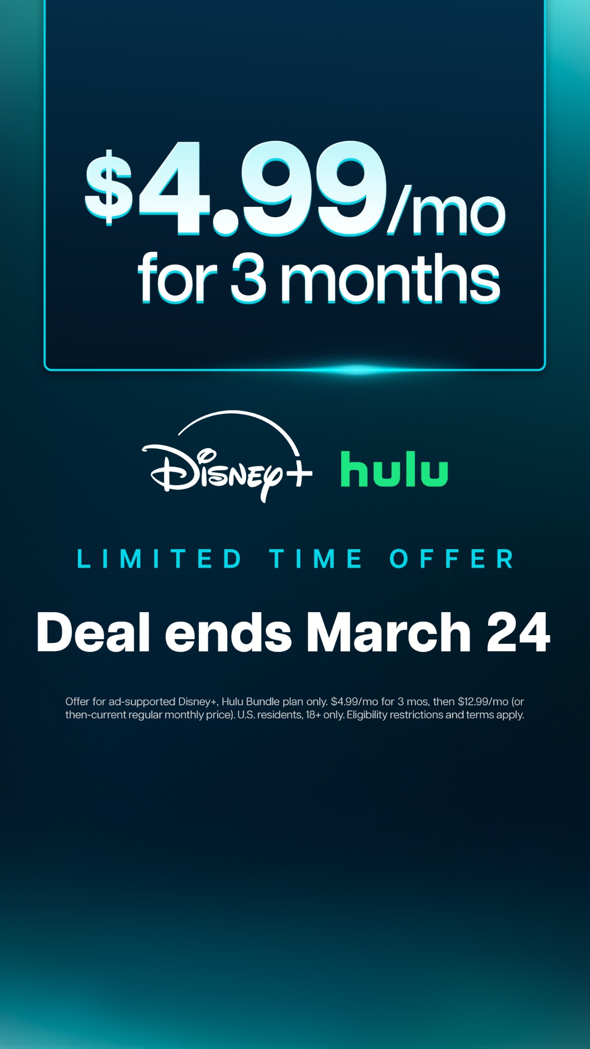 Disney+ Facebook ad