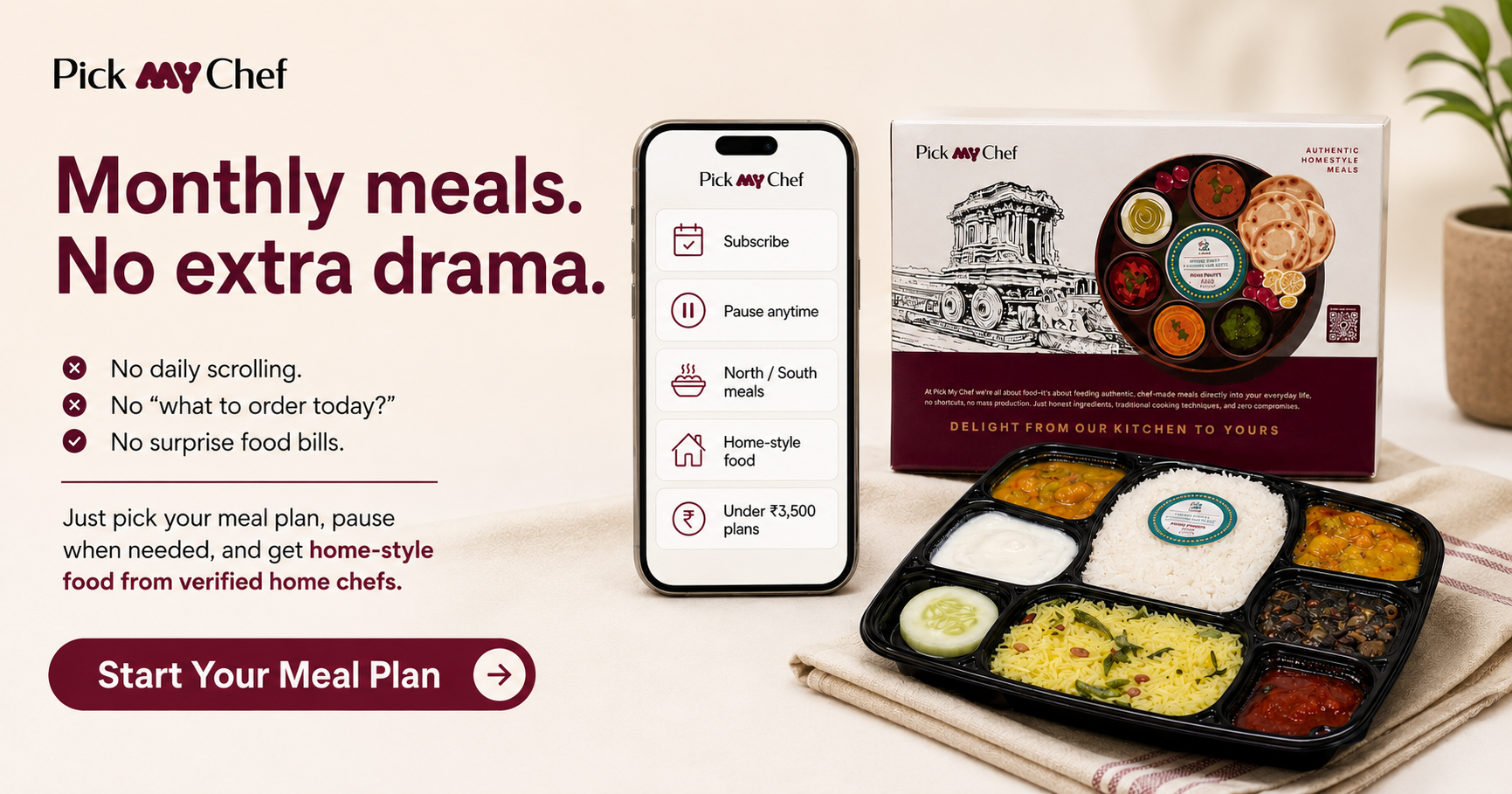 Pick My Chef Facebook ad
