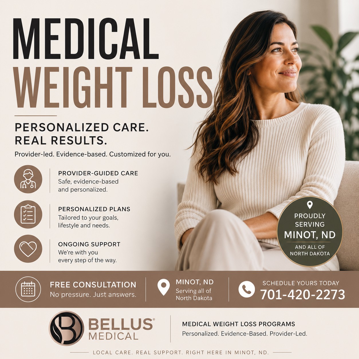 Bellus Medical ND Facebook ad: MEDICAL WEIGHT LOSS