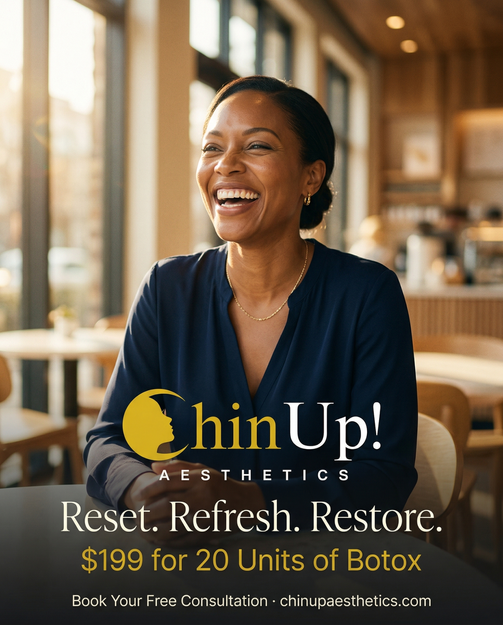 Chin Up Aesthetics Facebook ad