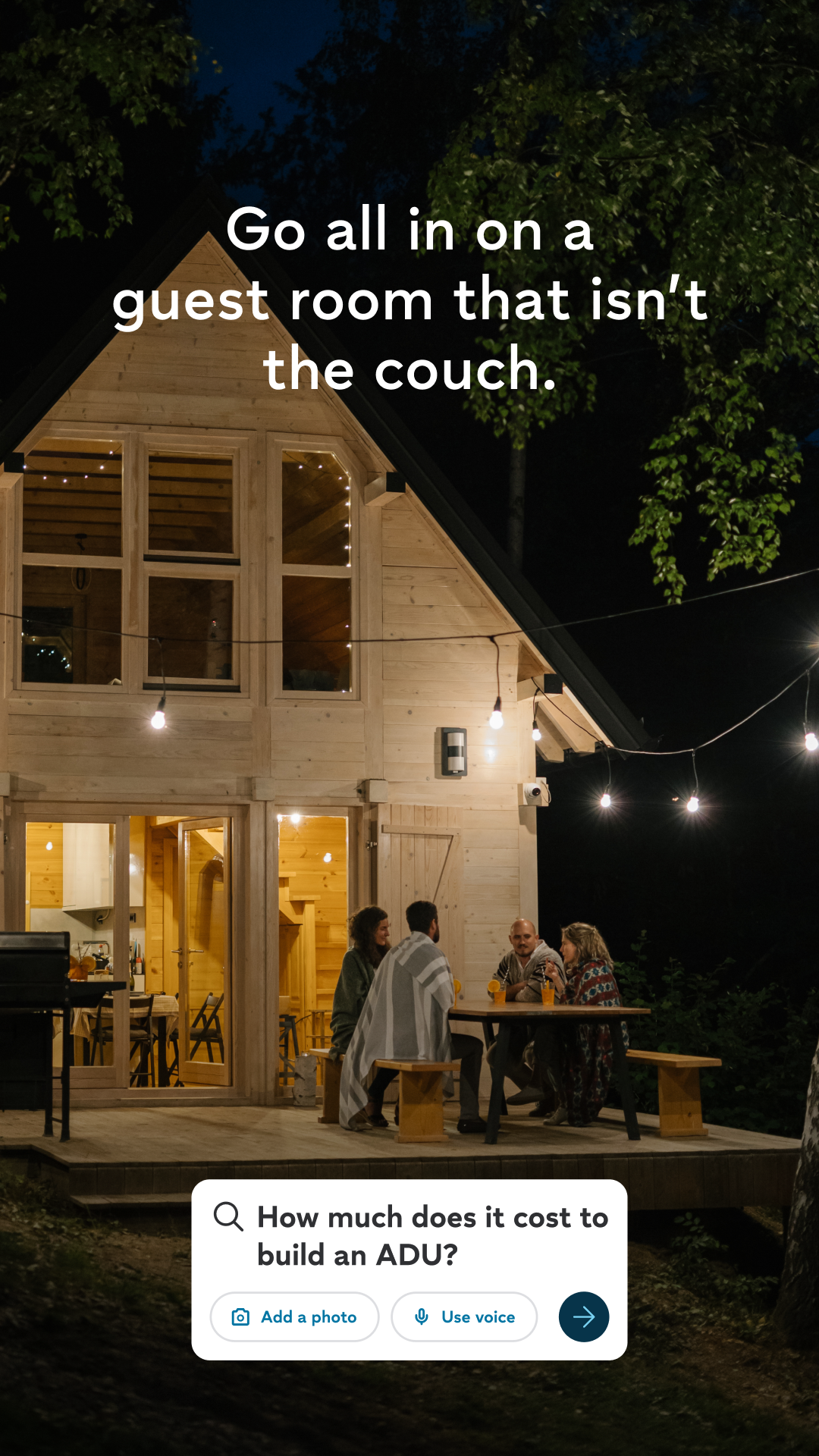 Thumbtack Facebook ad: Find ADU builders.