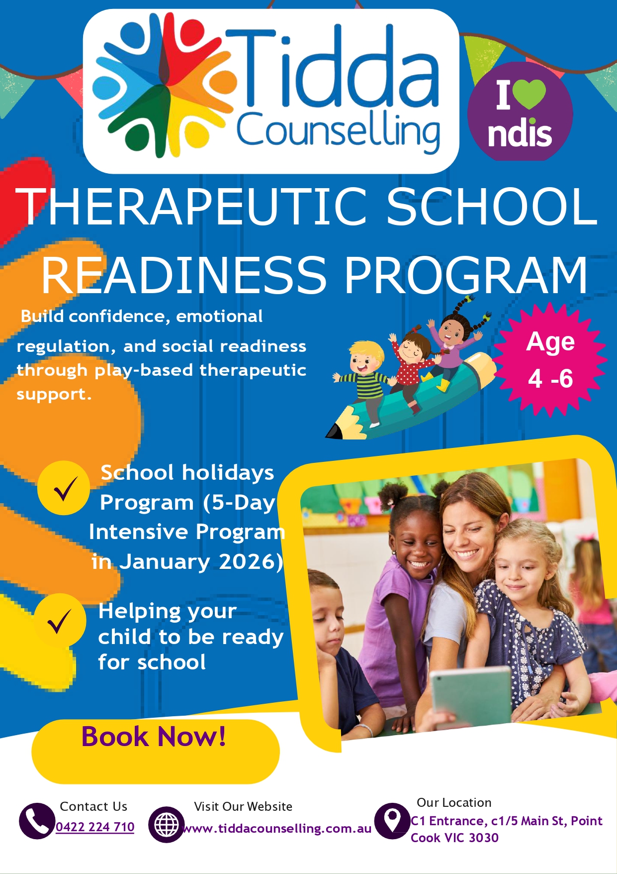 TIDDA Playroom Facebook ad: Tidda Counselling, Play Therapy Melbourne